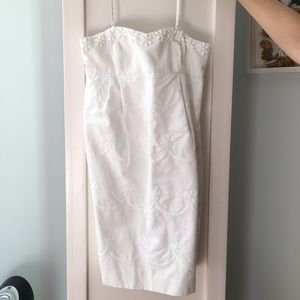 Lilly Pulitzer White Strapless Dress